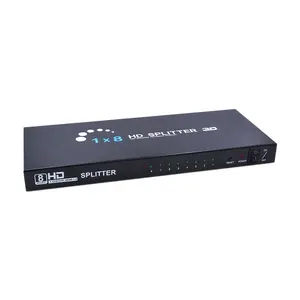 오디오 비디오 장비 풀 HD hdmi 스플리터 1 in 8 way 8 출력 hdmi 스플리터 1 in 8 출력