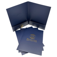 Carpeta de Presentación de Documentos de Papel con Laminación Resistente a los Arañazos, Personalizable en Tamaño, con Relieve y Grabado