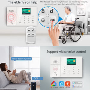 New <b>Alarm</b> Burglar System Wireless GSM for Home Security WiFi Wireless SOS One-click First Aid Smart Life App Control - Product Image 5