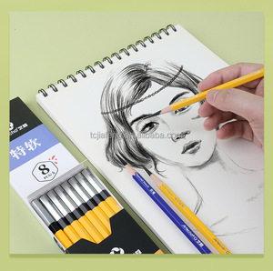 Artecho professionale 8 pz matite da disegno <span class=keywords><strong>a</strong></span> <span class=keywords><strong>carboncino</strong></span> morbide matite artista Standard con manico esagonale - Product Image 3