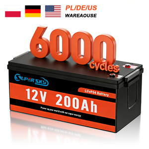 Batteries lithium-ion en stock local UE pour stockage d'énergie solaire 12V 24V, batteries au phosphate de fer lithium (LFP/LiFePO4) - Product Image 1