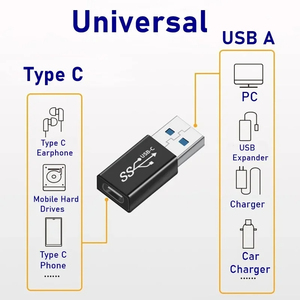 Adaptateur universel OTG Type C, USB C mâle vers Micro USB femelle, <span class=keywords><strong>convertisseur</strong></span> USB-C pour Macbook, Samsung <span class=keywords><strong>Note</strong></span> 20, connecteur Huawei - Product Image 2