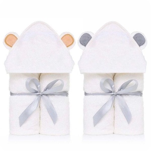 Asciugamano con Cappuccio per Neonati in Tessuto di Bambù Personalizzato, <span class=keywords><strong>Accappatoio</strong></span> con Motivi Animali Cartoon, Coperta da Bagno per <span class=keywords><strong>Bambini</strong></span> - Product Image 1