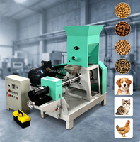 Machine de fabrication d'aliments pour animaux de compagnie (chats, chiens) 100-500 kg, extrudeuse de granulés flottants pour aliments pour poissons