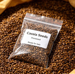 Semilla de <span class=keywords><strong>Cassia</strong></span> Seca, Aroma Herbal Amaderado y Cacahueteado Suave, Materia Prima para Mezclas de Bebidas, Postres y Cuidado Diario, Aditivo Vegetal Espesante - Product Image 3