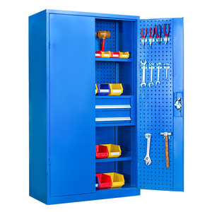 Armario de Herramientas Xinlongfei de 4 Niveles, Armario de Almacenamiento de Acero con Doble Puerta para Taller - Product Image 1