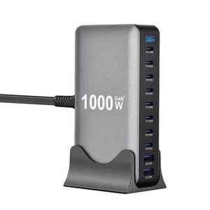 1000W Multiport 10-Cổng <span class=keywords><strong>USB</strong></span> Gan Hub Qc3.0 Máy Tính Để Bàn Sạc Trạm 140W 100W Pd <span class=keywords><strong>USB</strong></span>-C Nhanh Chóng Sạc <span class=keywords><strong>Adapter</strong></span> Cho Máy Tính Xách Tay Máy Tính Bảng - Product Image 1