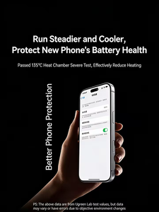 Batería Externa Inalámbrica Magnética Ultra Delgada UGREEN de 5000 mAh, Carga Rápida de 20 W, Cargador Portátil <span class=keywords><strong>Qi</strong></span> de 15 W para iPhone y Xiaomi - Product Image 3