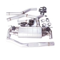 Sistema de Escape Catback de Acero Inoxidable DZ, Pulido a Espejo, 1.5mm de Grosor, para F20 M140 F22 240i F30 340i F32 440i S304, 3 Años de Garantía