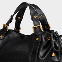 Sac à main en cuir PU pour femme, grande capacité, sac à bandoulière pour femme, sac à main tendance avec détails métalliques