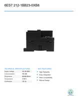 Controlador Lógico Programable (PLC) Usado Siemens SIMATIC S7-222-1BB23-0XB8 CPU 222 para Automatización Industrial