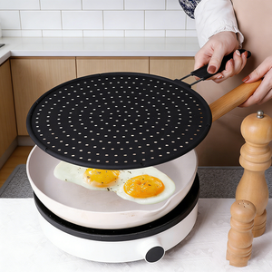 Tapis de refroidissement et égouttoir 3-en-1 en silicone anti-éclaboussures, passoire de cuisine multi-usage pour poêle à frire, 13 pouces, facile à nettoyer - Product Image 1