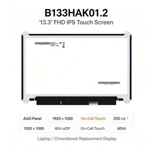 Écran d'ordinateur portable tactile B133HAK01.2 de <span class=keywords><strong>13</strong></span>,3 pouces, fin, FHD 1920*1080 IPS, 40 broches, avec supports U/D pour Lenovo <span class=keywords><strong>ThinkPad</strong></span> <span class=keywords><strong>13</strong></span> <span class=keywords><strong>Chromebook</strong></span> - Product Image 1