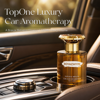 Diffuseur d'air automobile de luxe TopOne, 120 ml, grande capacité, flacon en verre, parfum suisse haut de gamme pour la décoration intérieure des voitures haut de gamme