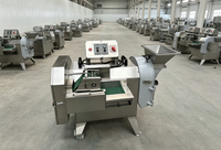 Groentensnijmachine Verwerkingsmachine Roestvrij staal Verstelbare snijgrootte Hoge capaciteit 850 kg/u 220V Groenteverwerkingsinstallatie