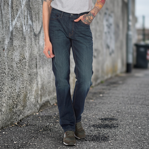 Jeans de Mezclilla para Hombre de Alta Calidad, Corte Recto, Cintura Elástica, Ajuste Relajado, Color Sólido, Formales, Casuales, Elásticos, Tallas Grandes - Product Image 3