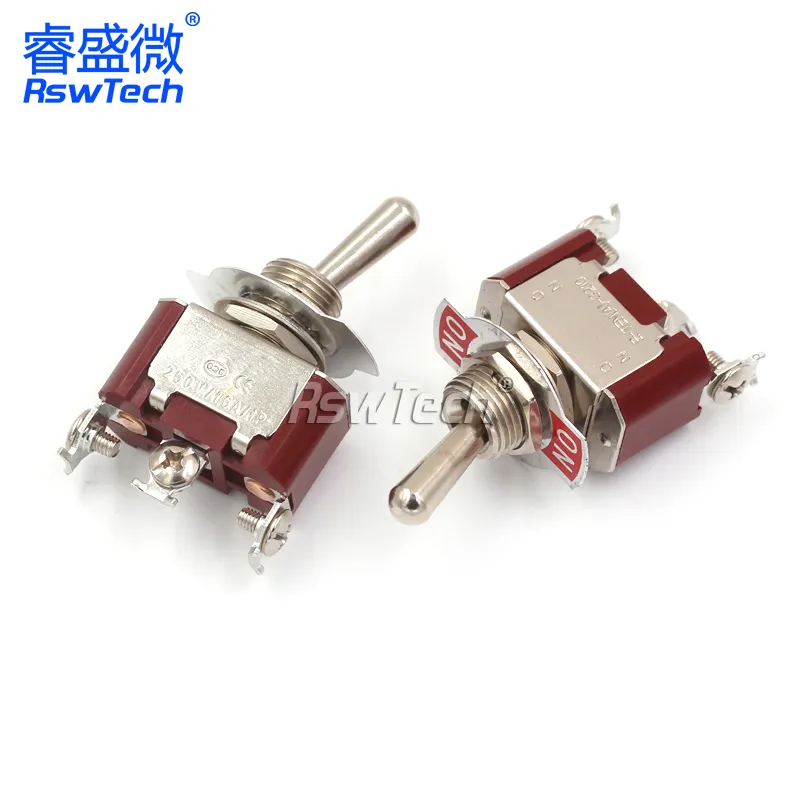 Toggle Switches 2 3Pins Switching Power Adapter Electronic Components 3 Position Rotary Toggle 3way 15a Toggle Switch
