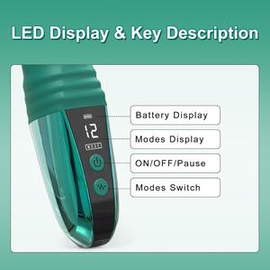 Vibratore a forma di Dildo da donna con schermo LCD all'ingrosso di stimolazione del capezzolo vibratore giocattolo del sesso - Product Image 3