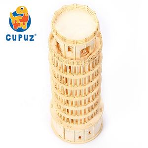 Cadeau souvenir artisanal, puzzle en papier 3D, modèle architectural en <span class=keywords><strong>carton</strong></span> de la tour de Pise inclinée - Product Image 2