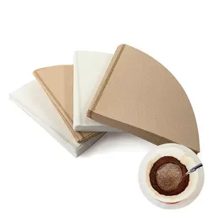 Kingze V 60 Kegel Koffiefilters 100% Houtpulp Wegwerp Papier Koffie Druppel Papier Filters Voor Giet Over Koffie