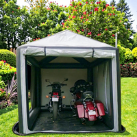 Abri de moto gonflable de haute qualité pour l'extérieur, tente de stockage gonflable, garage imperméable avec cadre gonflable pour moto