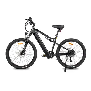 Bicicleta de montanha ebike mtb com suspensão total direto da fábrica, bicicleta de montanha elétrica de 27,5 polegadas 48V bafang 500W 13Ah