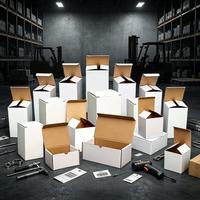 Emballage en carton kraft personnalisé, recyclable, avec doublure en éponge pour bougies, impression UV, fermeture automatique, bande auto-adhésive à déchirer pour