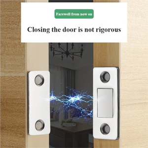 Fermaporta Magnetico Moderno Resistente, Chiusura Magnetica Sottile in Acciaio, Magneti Potenti per Armadi, Accessori per Porte Scorrevoli del Soggiorno - Product Image 3
