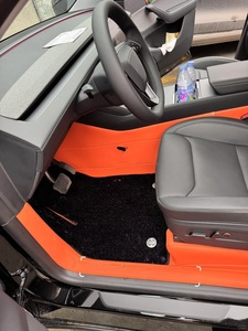 Tapis de sol universel pour voiture Tesla en cuir imperméable coloré personnalisé pour tous les modèles - Model <span class=keywords><strong>X</strong></span> et Model S - Product Image 1