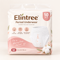 Elintree OEM Fabricant de culottes menstruelles pour femmes adultes, vente en gros de sous-vêtements menstruels jetables pour étiquette privée personnalisée
