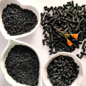 Karbon aktif kolom Pellet berbasis batubara Catalyst untuk pengisap gas asam KOH Naoh