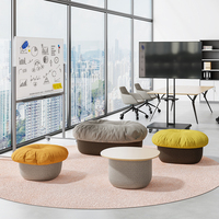 Module de banquette ottoman rembourrée multi-tailles pour canapé modulaire, idéal pour les meubles commerciaux de hall d'hôtel