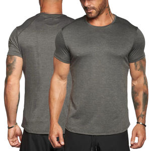 2025 Oem Thick <b>Compression</b> Shirt <b>Short</b> Sleeves Men Gym T Shirts Curved Hem Muscle Fitness Quick Dry Fit Volleyball Sports Shirts - Product Image 1