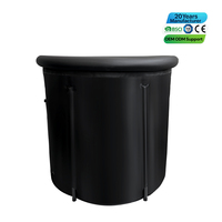 Baignoire à glace portable de haute qualité avec parois isolées et rangement compact pour la récupération à domicile ou en salle de sport