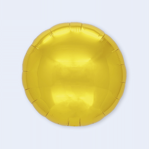 Ballons de fête circulaires dorés 45 cm, lot de 12 - Product Image 1