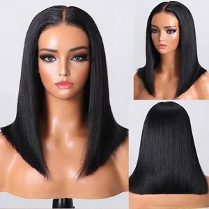 Peluca de Cabello Humano Transparente Bob Barata al por Mayor, Pelucas Bob con Cierre 4x4 5x5 de 10, 12 y 14 Pulgadas para Mujeres Negras - Product Image 2