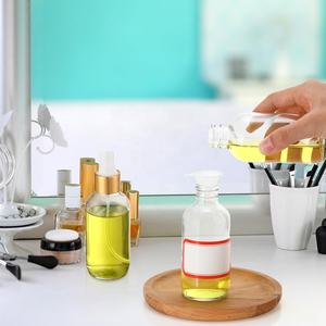 Fumete Lot de 2 Bouteilles Cylindriques en Verre de 4 oz Vides Rechargeables avec Bouchon Pulvérisateur, 1 Étiquette et Entonnoir pour Huiles Essentielles, Nettoyage, Soins de la Peau, et Diffuseurs à Bâtonnets - Product Image 6
