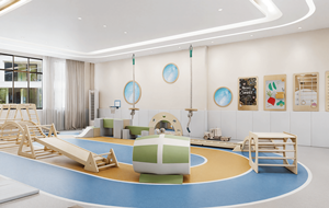 몬테소리 감각 통합 장비 목재 모던 디자인 내구성 친환경 간편 조립 실내 놀이터 세트 - Product Image 2