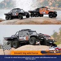 Crossrc EMOXL2 1/8 Voiture RC Électrique Brushless Hobbywing 6 roues motrices Télécommandée Tout-terrain avec Blocage de Différentiel 6 roues pour Grimper sur Roches