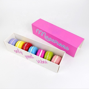 Cajas <span class=keywords><strong>de</strong></span> Papel con Cajón Deslizante para Macarons, Impresión Personalizada, Cajas <span class=keywords><strong>de</strong></span> Embalaje <span class=keywords><strong>de</strong></span> Papel para Macarons, Pasteles, Donas y <span class=keywords><strong>Galletas</strong></span> - Product Image 4