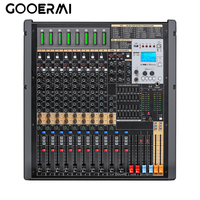 Console de mixage professionnelle TFB-12 à 12 canaux pour l'enregistrement, mixeur audio avec 99 effets DSP, alimentation fantôme 48V, USB/BT
