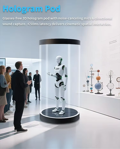 Humain numérique holographique IA de 75 pouces, écran d'<span class=keywords><strong>assistant</strong></span> virtuel de 2000 nits pour système de guide interactif de hall intelligent - Product Image 5