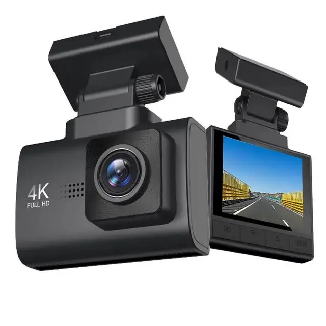 2.45 inch Wifi ống kính kép Dashcam Dash Cam 4K với GPS xe máy ảnh hộp đen phía trước và phía sau Dash Cam Xe DVR với ứng dụng 4k Dash Cam