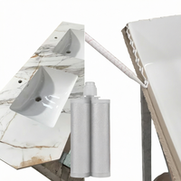 Lem Perekat Epoxy Dua Tabung 5~10 menit Pengerasan Cepat Tahan Air untuk Penyambungan Slab Marmer Pemasangan Wastafel