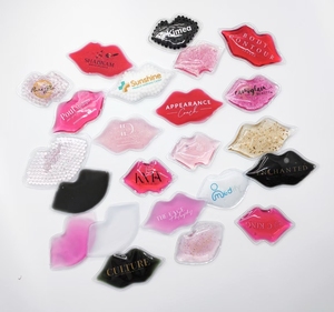 แพ็คน้ำแข็งริมฝีปากแผ่นเย็นแบบบีบอัดร้อนและเย็นใช้ซ้ำได้ - Product Image 1
