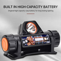 Mini faro batería incorporada Led Usb carga Cob cabeza lámpara antorcha luz atenuación continua faro linterna