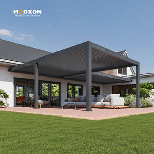 Mooxon özelleştirilebilir boyutu 3X3 3X4 3X5 3X6 fabrika açık alüminyum motorlu Louvered Led ışık Bois ile sistemi - Product Image 1