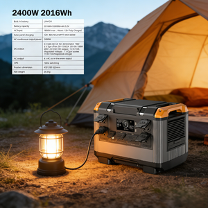 Portable 3000W Pure Sine Wave MPPT <b>Solar</b> Power Station for Car Rechargeable Bank <b>Generator</b> System T20 Battery Long-lasti - Product Image 1