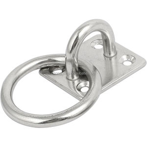 Plaque à œil carré en acier inoxydable 8mm 304 Quincaillerie marine Plaque <span class=keywords><strong>d</strong></span>'<span class=keywords><strong>amarrage</strong></span> pour pont Plaque à œil rectangulaire 5/16 "avec <span class=keywords><strong>anneau</strong></span> pour bateau - Product Image 1