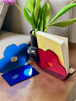 HaveChic – Support de Livres en Acrylique Transparent en Forme de L, Simple, pour Bureau d'Étudiant et Usage Domestique, Vente Directe Usine, Meilleure Vente